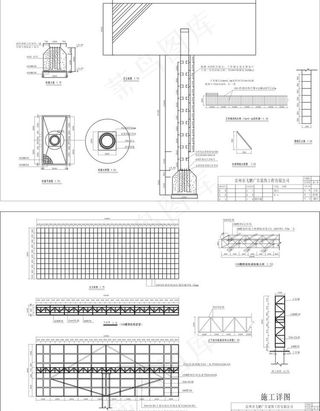 t型广告牌结构图图片