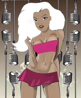 性感女性插画矢量素材图片