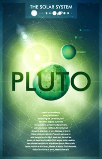 炫酷冥王星矢量素材