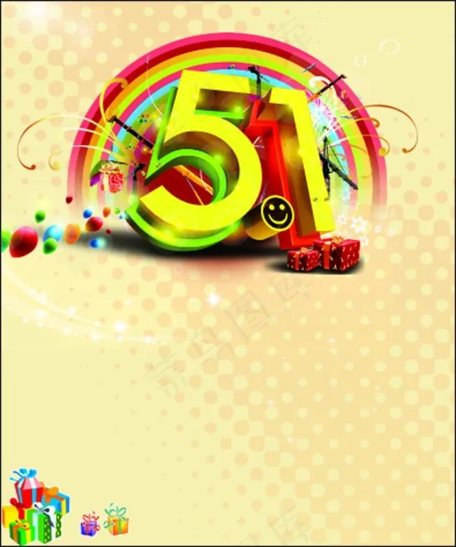 五一背景(210X297)cdr矢量模版下载