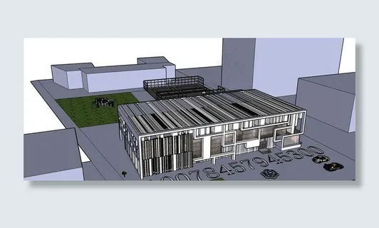 小区会所设计SU模型