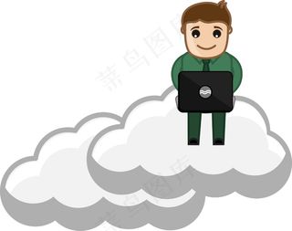云计算-卡通矢量图