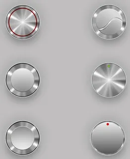 开关按钮音响旋钮矢量三