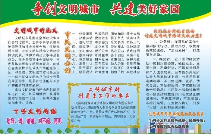 创卫宣传栏图片