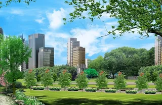 小区园林绿化图片