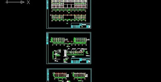 办公楼改造轻钢雨蓬施工图