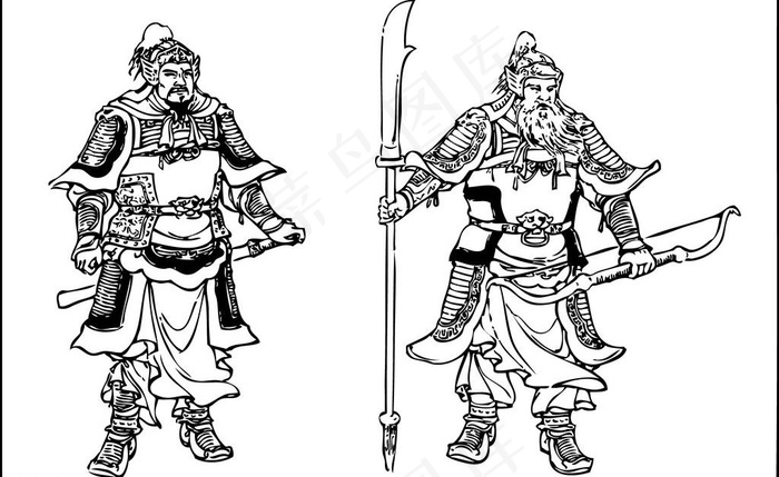 三国图片ai矢量模版下载