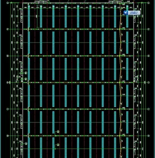 钢结构厂房 屋顶平面图 钢结构厂房 屋顶平面图