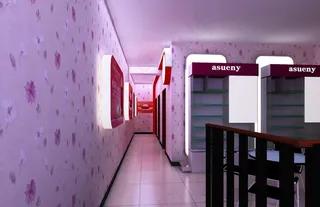 理发店设计效果图图片