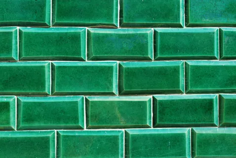 绿色背景的仿古马赛克