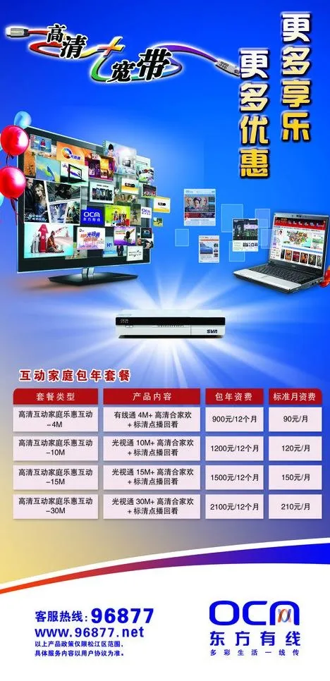 高清 东方有线海报图片(2076X4039(DPI:474))psd模版下载