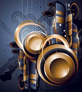 5款潮流高科技主题矢量素材