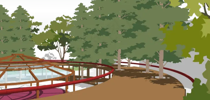 插画风 儿童公园景观设计 