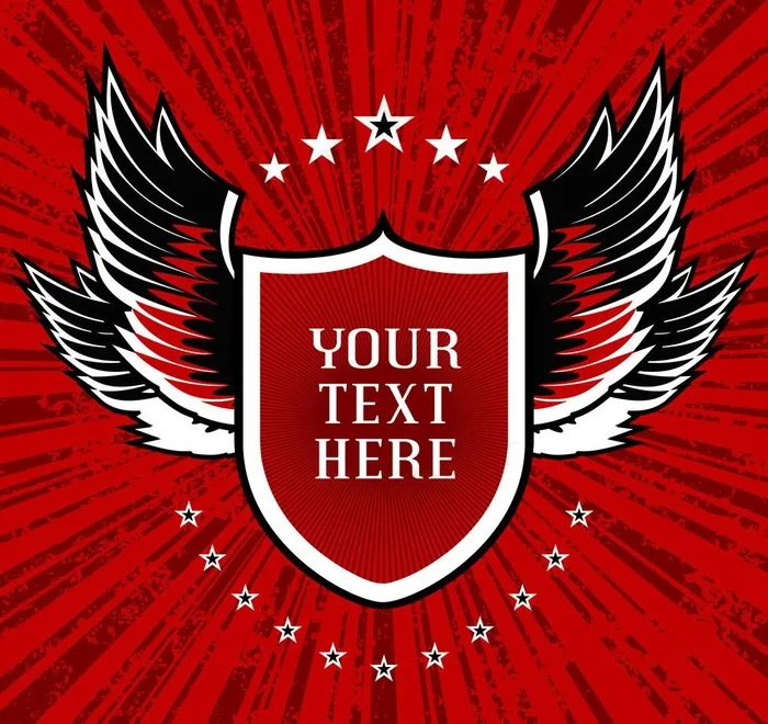 盾牌素材图片ai矢量模版下载