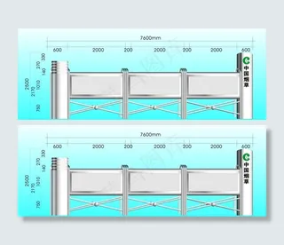 不锈钢宣传橱窗图片