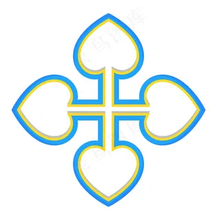 心箭行进方向标志