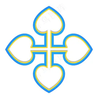 心箭行进方向标志