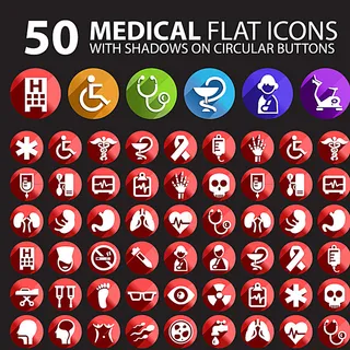 医疗图标矢量素材图片