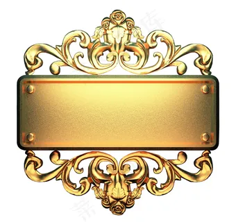 黄金花纹图片