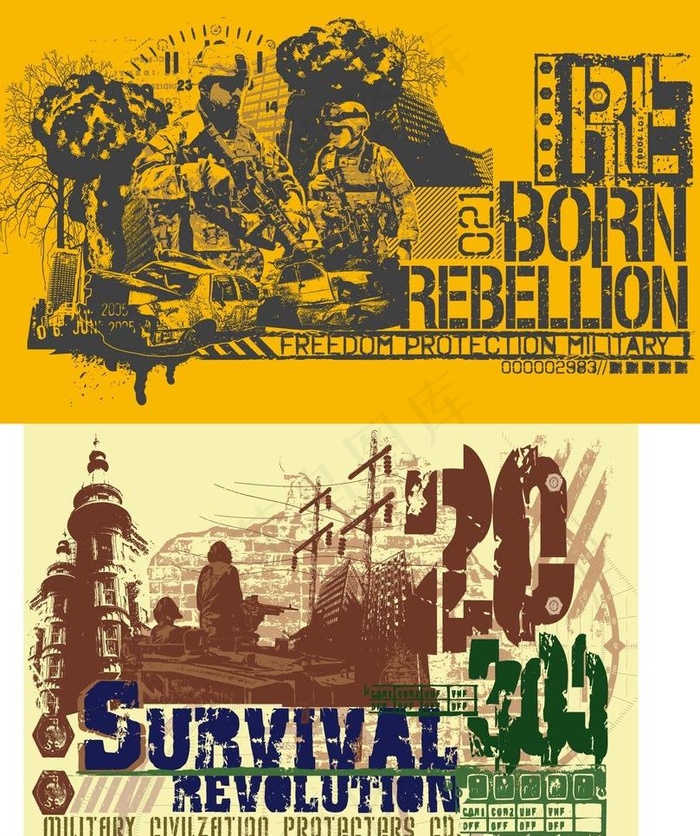 城市建筑剪影图片