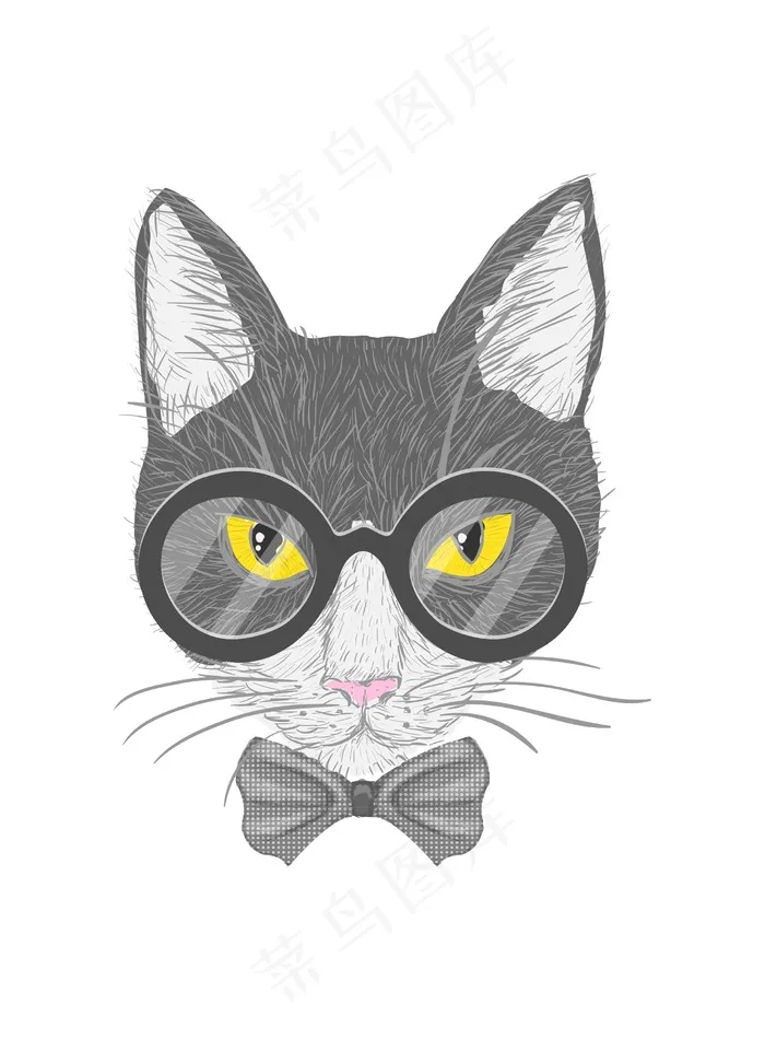 猫咪卡通动物头像