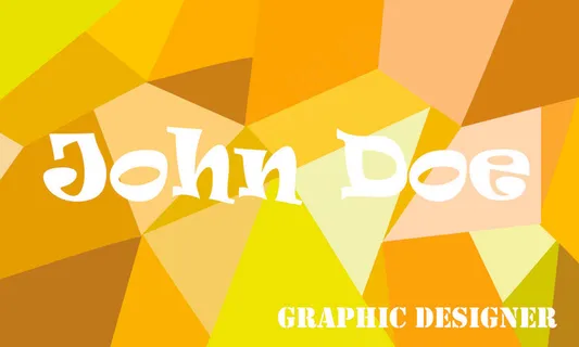 多边形的名片模板PSD