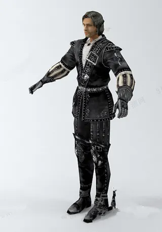 英俊的人物模型