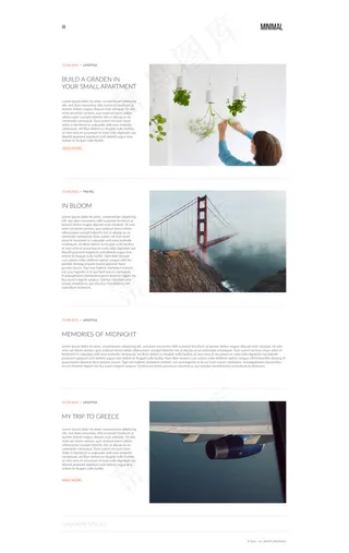 旅游网站页面设计系列