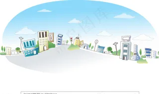 抽象城市风景图片