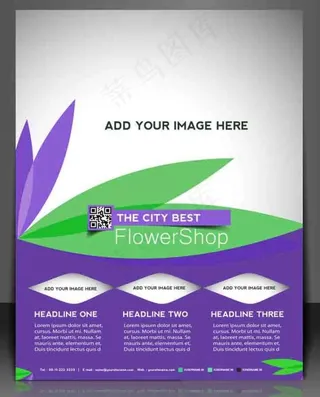 企业宣传矢量传单