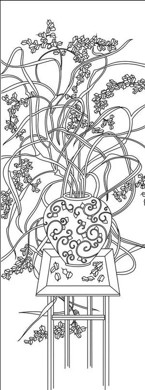 花瓶 金叶子图片 花瓶 金叶子图片
