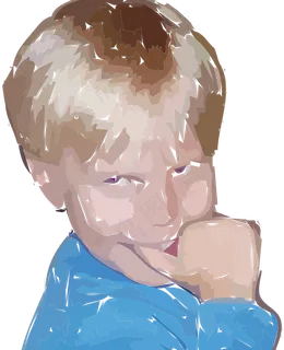 一个快乐的男孩