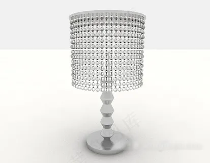 简约水晶台灯3d模型下载