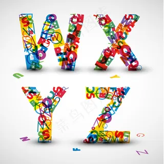 创意字母设计矢量素材04