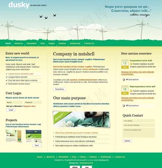 摄影简洁网页模板PSD分层（无网页...