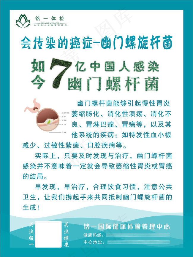 体检中心海报cdr矢量模版下载