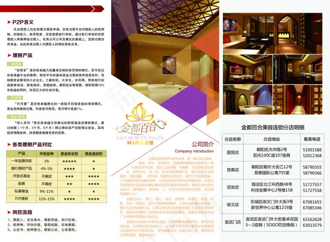 商用三折页psd模版下载