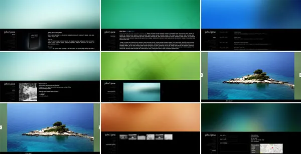 简约型企业flash xml全站模...