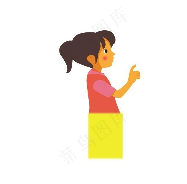 矢量 图 小女孩图片cdr矢量模版下载