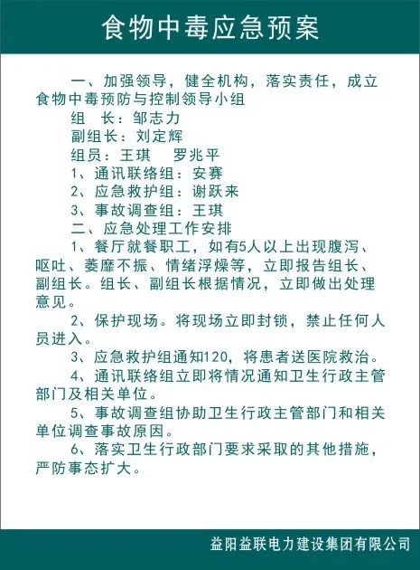 食物中毒应急预案cdr矢量模版下载