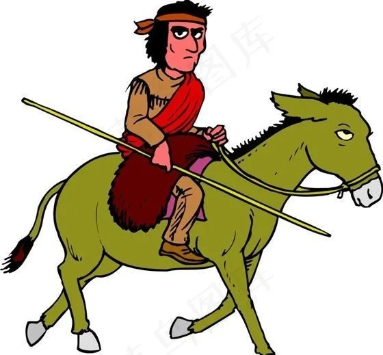 民族人物 矢量素材 EPS_002...eps,ai矢量模版下载