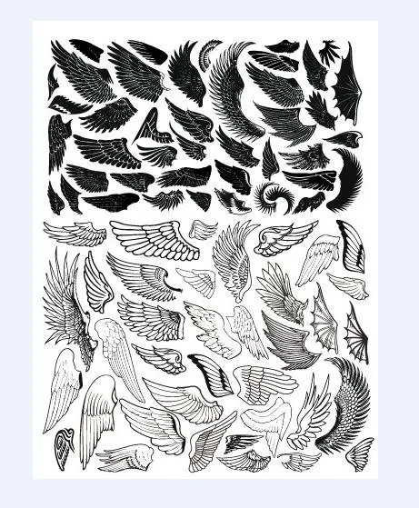 矢量翅膀ai矢量模版下载