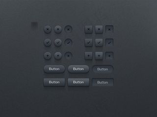 加减乘除按钮PSD分层素材