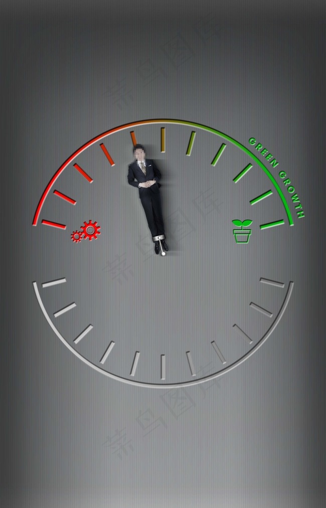 创意时钟广告psd模版下载