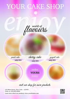 清新风格国外酒吧海报