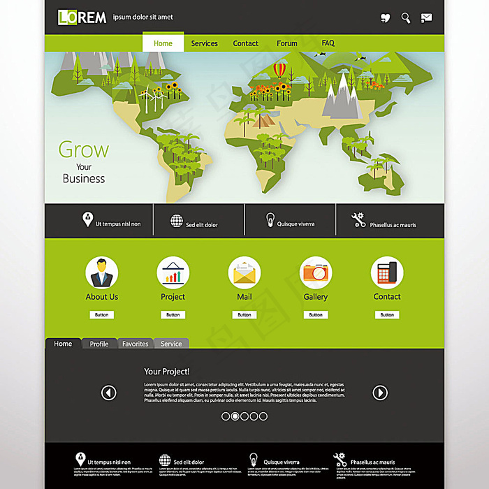 生态节能环保网页设计