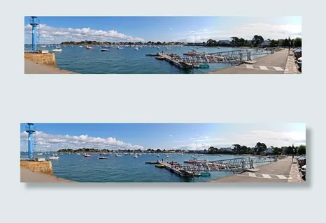 船只在港口停靠游弋图片