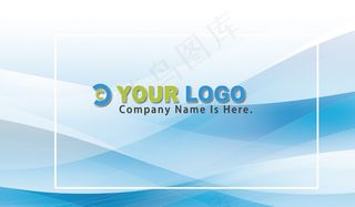 蓝色梦幻创意个性标准商务名片