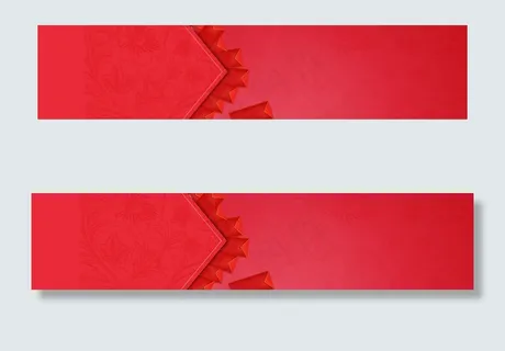 红包电商红色促销背景banner