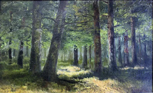 希施金丛林风景油画 希施金丛林风景油画